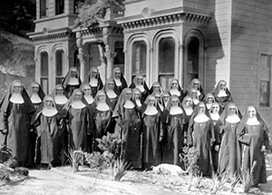 Arial view of QueensCare Staff